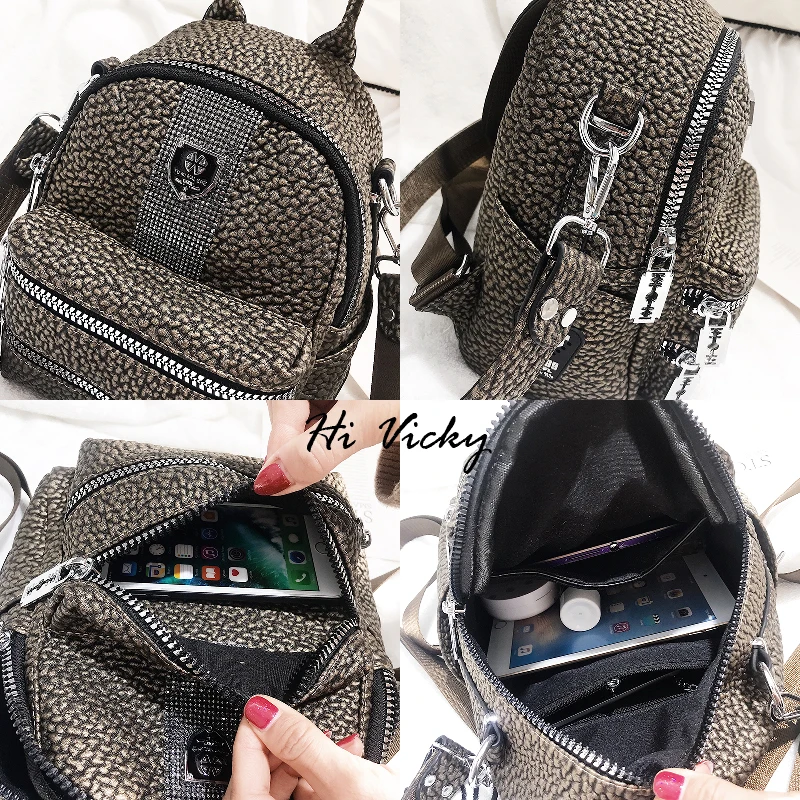 Мода 2019 для женщин рюкзаки из искусственной кожи Женский школьный рюкзак сумки