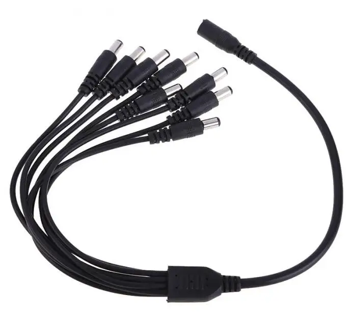 Адаптер разветвитель с 8 портами питания постоянного тока от 1 до 5 5x2 мм минимум: