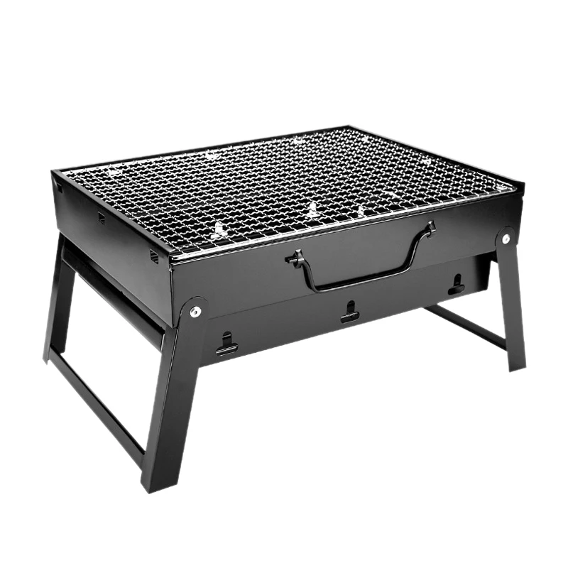 

Quality Folding BBQ Grill Portable Barbecue Charcoal Grills Wire Meshes Tools For Outdoor Camping Cooking Picnics Hiking Use