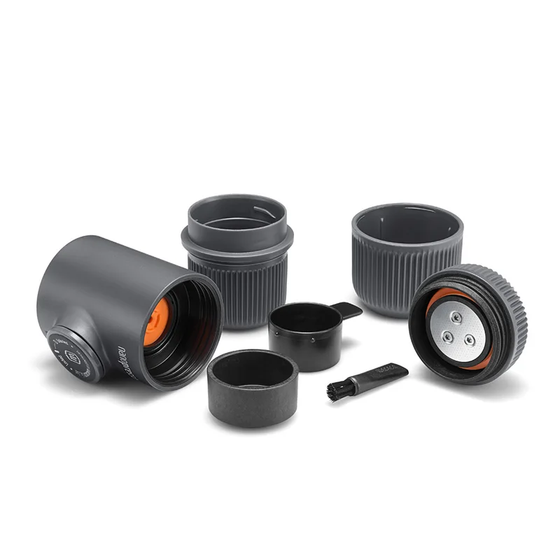 Wacaco Nanopresso портативная Эспрессо-машина, обновленная версия Minipresso, давление 18 бар, дополнительная небольшая дорожная кофеварка