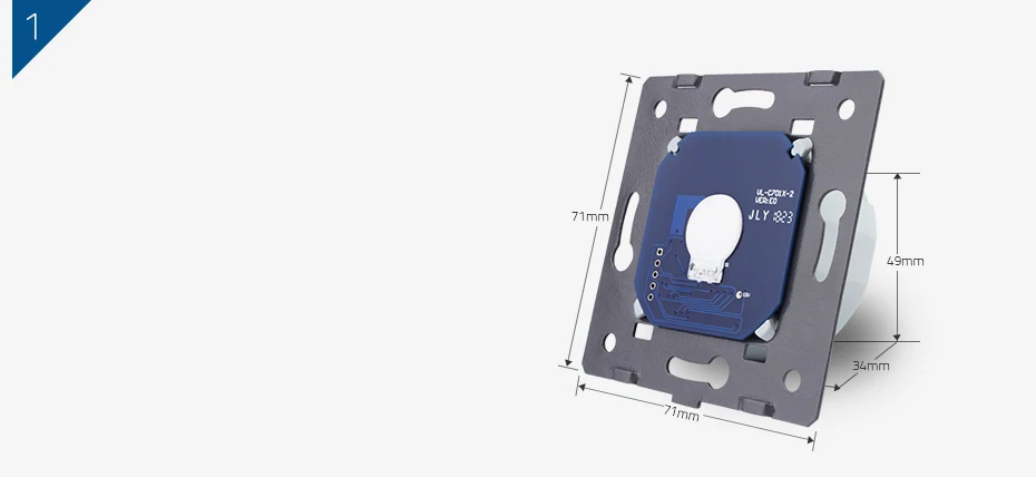 Livolo база сенсорный экран ZigBee настенный выключатель света, без стекло панель, стандарт ЕС, AC 220~ 250 В, VL-C701Z