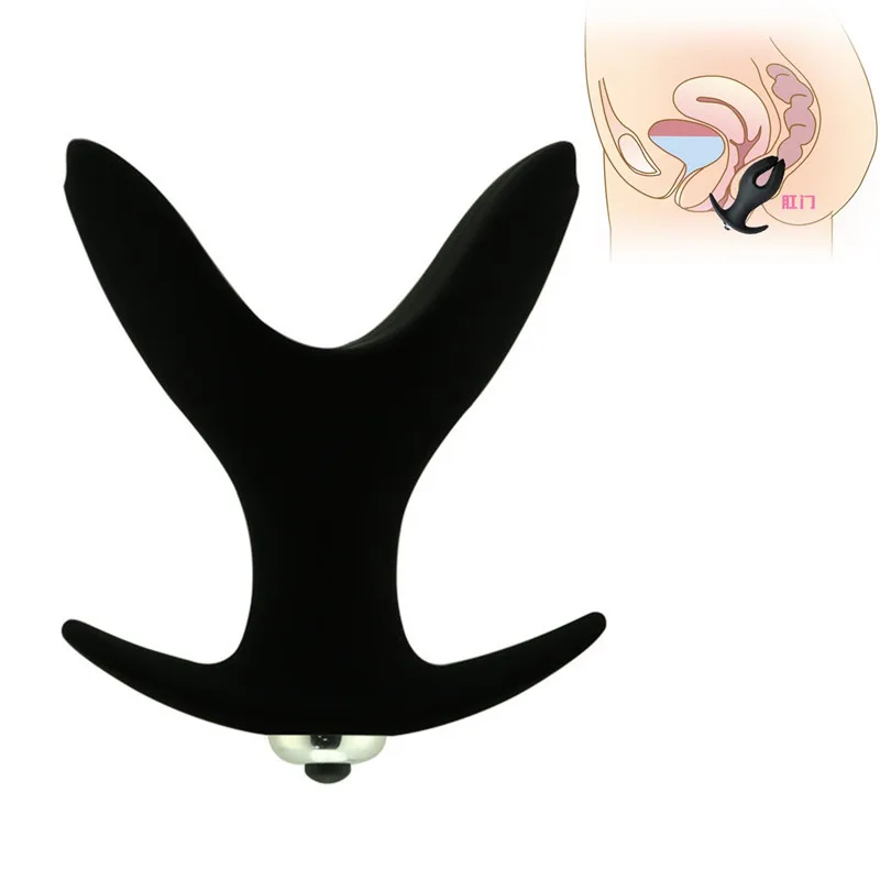 Анальная пробка для мужчин и женщин силиконовый вибратор с V-образным вырезом