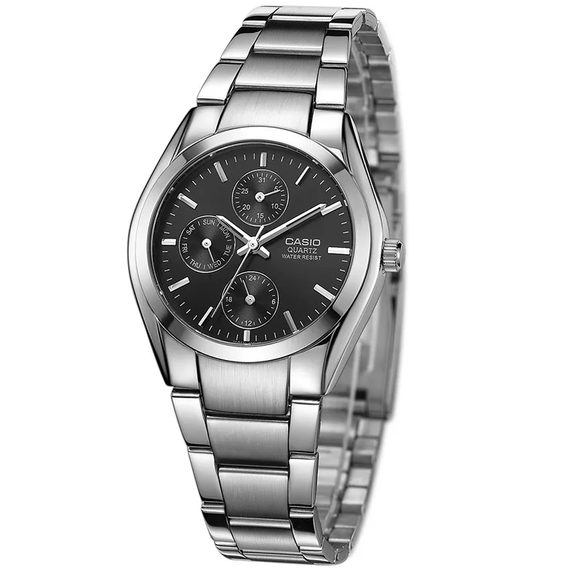 Casio модные часы мужские 30 метров жизнь водонепроницаемый стальной пояс кварцевые