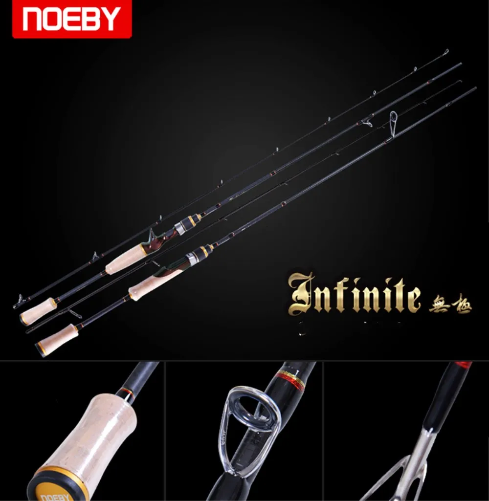 NOEBY 1,98 м Спиннинг/Литье удочка м/мл мощная удочка для пресной воды FUJI аксессуары вес приманки 94-116 г удочка