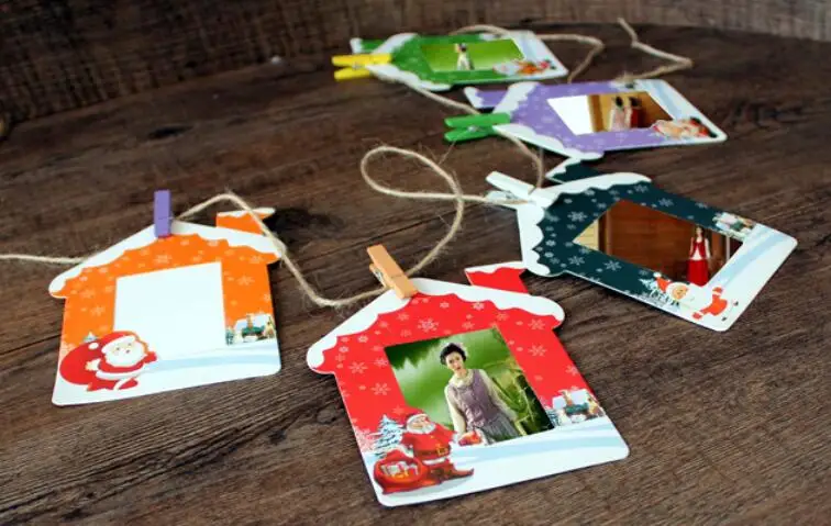 9 шт. 3 дюйма сделай сам висячая Настенная картина бумага фотоальбом крафт рамка +