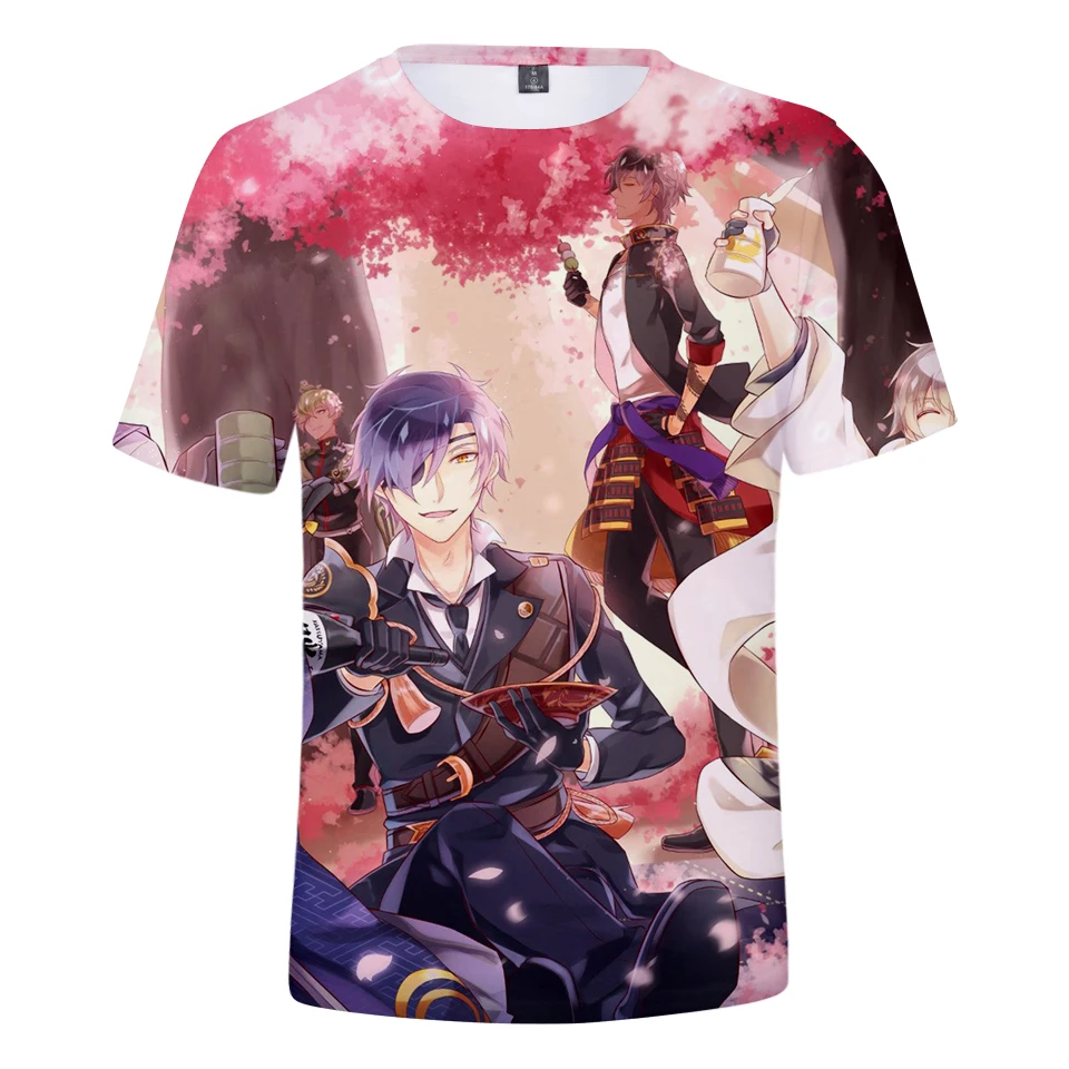 Aikooki новые katsugeki Touken Ranbu 3D Футболка Мужская/женская летняя обувь модные Harajuku аниме