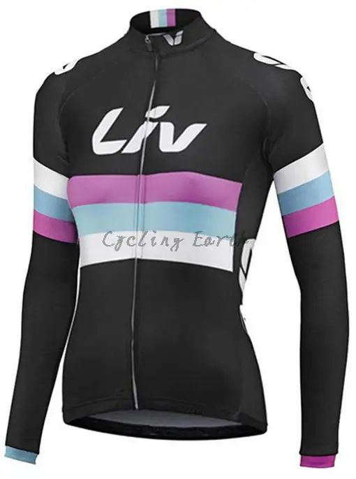 only fleece jersey LIV, женская зимняя теплая флисовая одежда, костюм для велоспорта, Джерси, комбинезон, рубашка для велоспорта, ropa, Майо, комплект одежды - Цвет: only fleece jersey