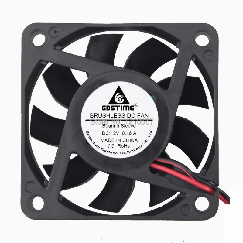 

100 шт./партия, пластиковые кулеры Gstime 6015S 6 см 60x60x15 мм