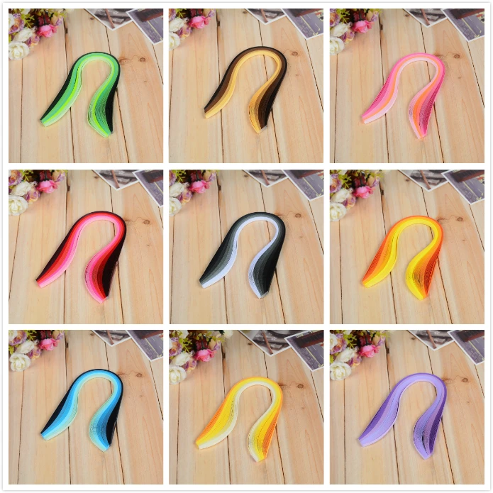 100 шт. полосы бумага для квиллинга 3 мм градиент цветная Оригами ручная работа