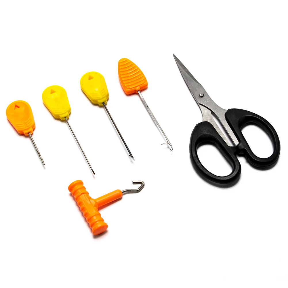 

Scissors Knot Tool Bait Needle Hook Kit Portable Durable Accessories for Fishing MC889