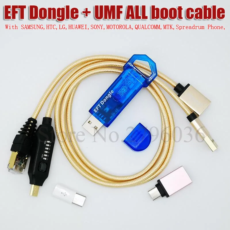 Новейшая оригинальная легкая прошивка TEMA/EFT DONGLE+ UMF все загрузочный кабель