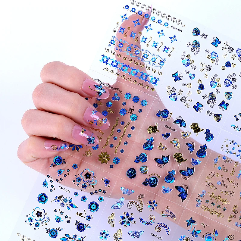 High quality 30 sheets 3D Design decal nail art decorations Transfer stickers Decals manicure supplie tools | Красота и здоровье