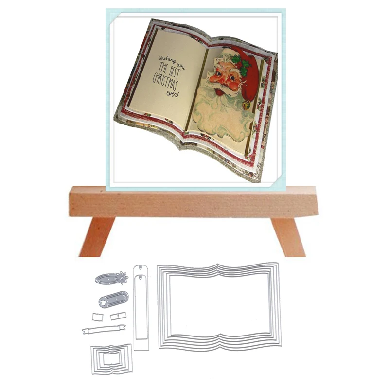 Adv one 3D библейские книги рамка для резки металла трафарет DIY скрапбукинга альбом
