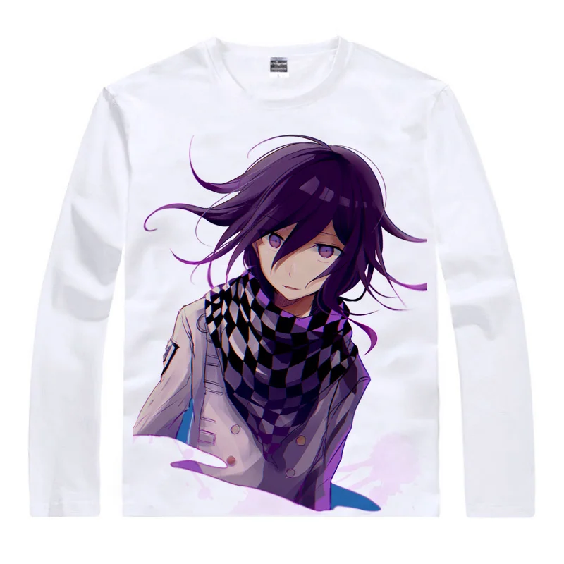 Мужская футболка Makoto Naegi Kyoko Kirigiri Danganronpa V3 Killing Harmony Повседневная Винтажная
