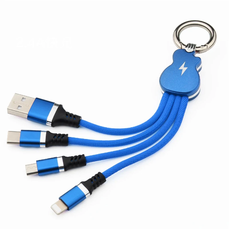 3 в 1 USB кабель для iPhone xs max быстрой зарядки Android Micro Type C мобильный телефон зарядный
