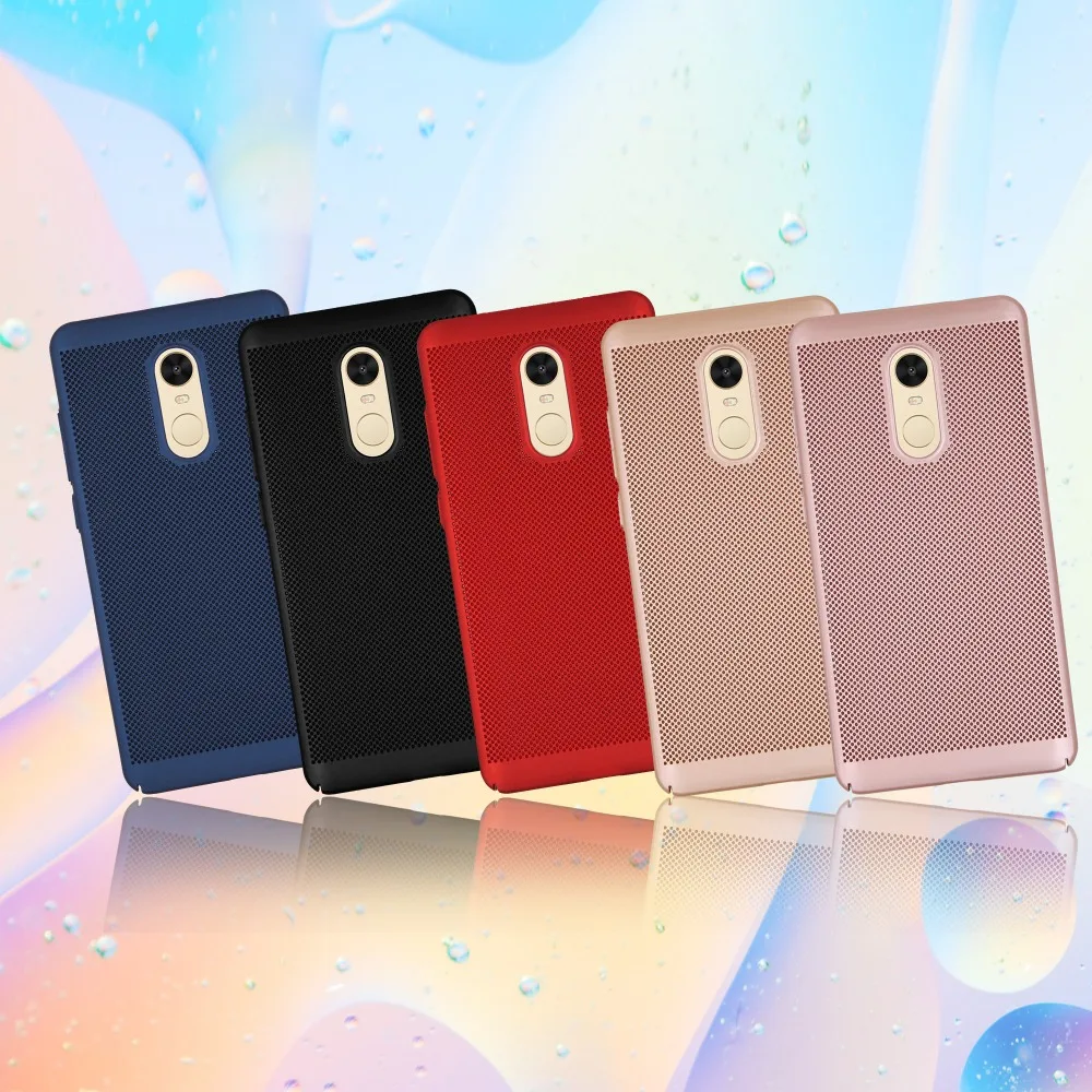 Чехол для Xiaomi Redmi Note 4/Note 4X/Note 3 5 &quotTPU Прозрачная Жесткая задняя крышка теплоотвод