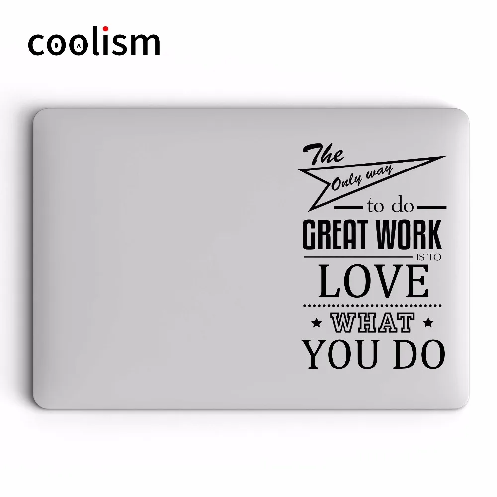 Мотивирующая цитата наклейка на ноутбук для Apple MacBook Pro Air Retina 11 12 13 15 дюймов Xiaomi Mac HP