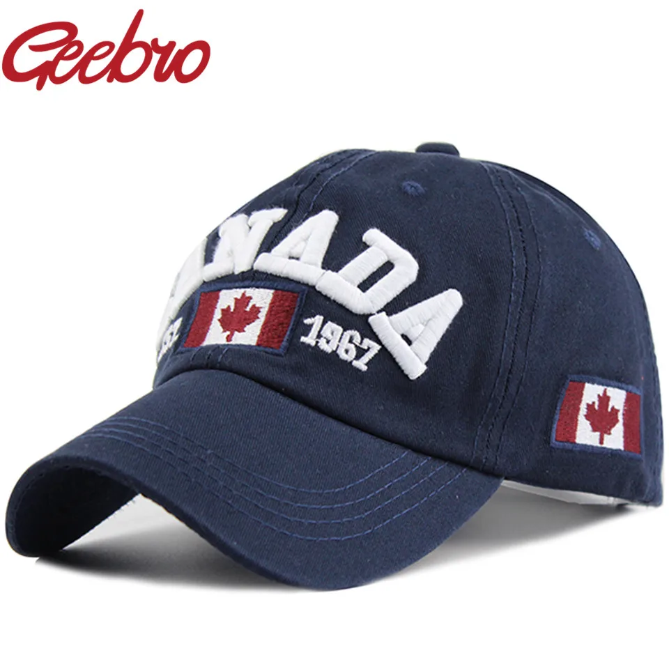 Шестипанельная Снэпбэк хлопок Для мужчин Кепки письмо Канады Snapback s Бейсбол для