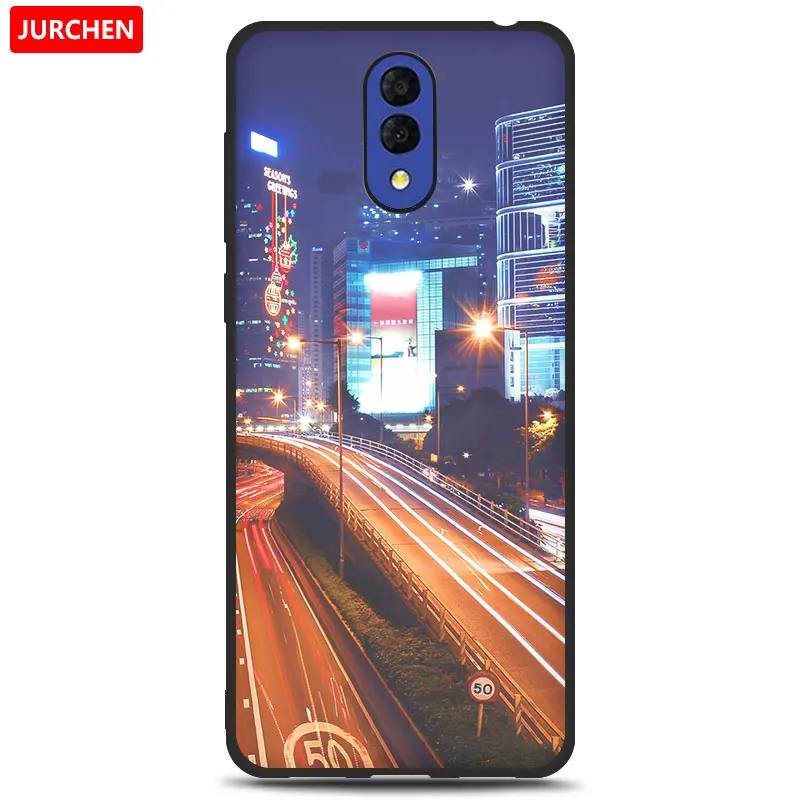 36 JURCHEN Case For Alcatel 3L Case Soft Tpu Silicone Back Cover For Alcatel 3L 3 L Case Cover Funda Printing Bag Cartoon - Цвет: 36