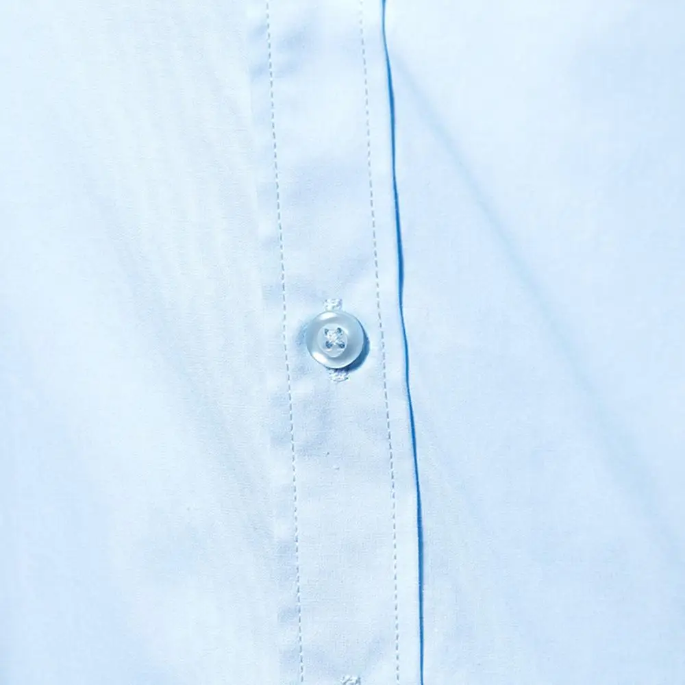 

Camisas Masculina Shirt Summer Cotton Casual Pure Color Turn-Down Collar Business Formal Tops Long Sleeve Shirts Chemise Homme C
