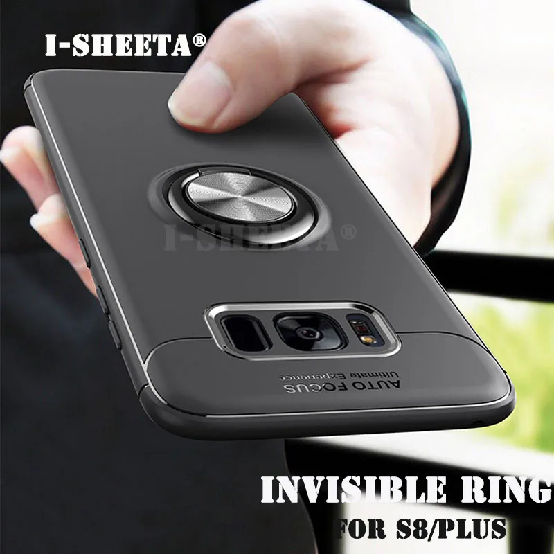 For Samsung Galaxy S8 Plus 360 Magnetic Bracket Finger Holder Stand Matte Soft TPU Case S7 Edge J2 J5 J7 Prime G530 |