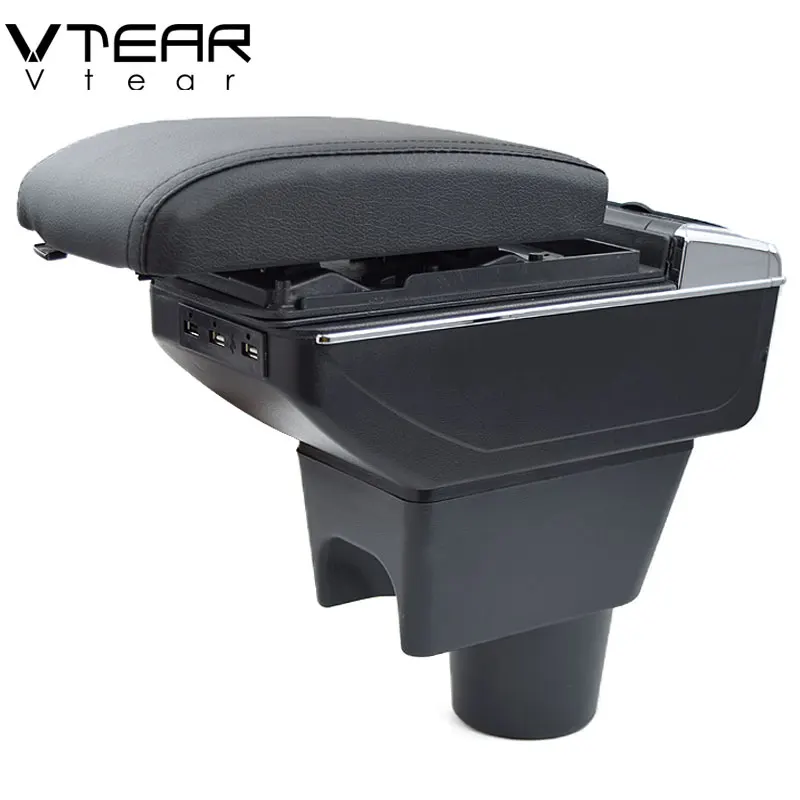 Vtear для renault duster подлокотник для рено дастер аксессуары подлокотник USB интерфейс подлокотник центральная консоль автомобильный стиль кожаный ящик для хранения интерьер рено дастер