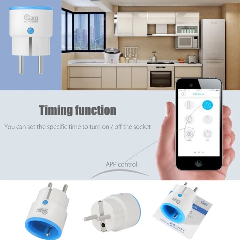 Coolcam Z Wave Мощность Разъем smart свет лампы Переключатель Сенсор домашней