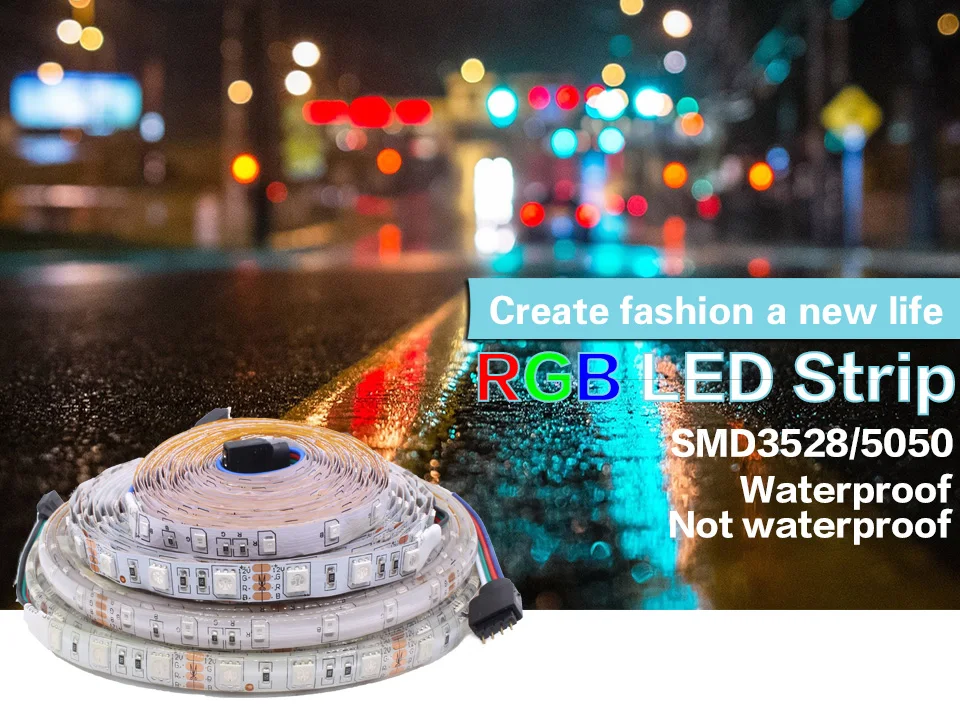 SMD RGB Светодиодная лента светильник 5050 2835 10 м 5 м светодиодный светильник rgb светодиодный s Лента Диодная лента гибкий контроллер DC 12 В адаптер Комплект