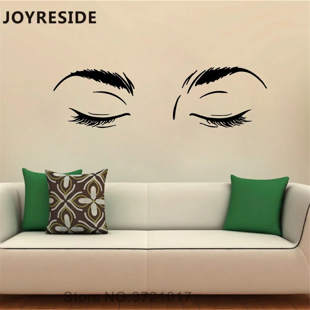 Настенная Виниловая наклейка для глаз и бровей A1190 | Дом сад
