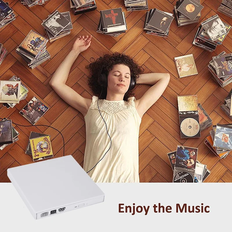 Внешний Usb 2,0 Cd Dvd Rom плеер оптический привод Dvd горелки ридер Dvd рекордер для Wind8/8,1/10/Mac