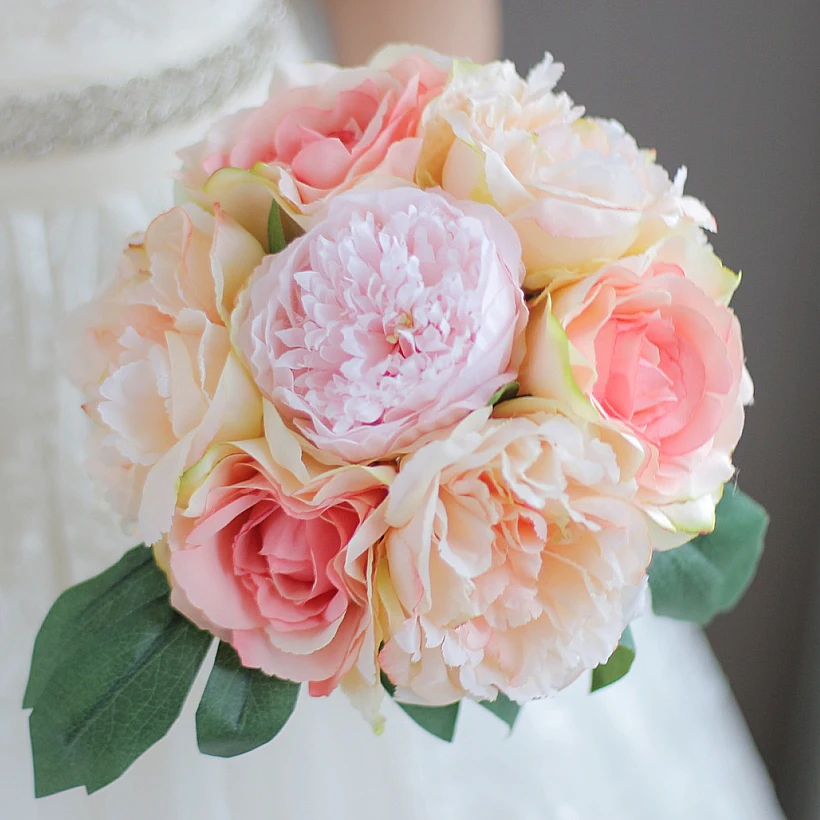 

IFFO New product high-end custom bride brooch bouquet wedding bouquet bridesmaid wrist flower bride chestnut bride's DIY decor