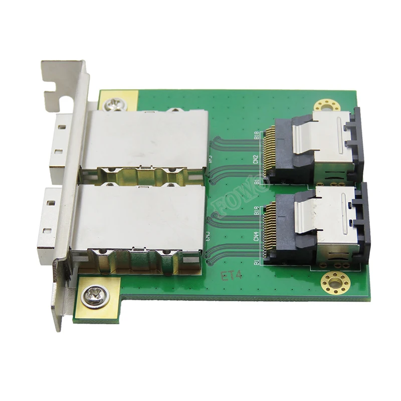 2 порта Внутренний SFF-8087 Mini SAS 36Pin на Внешний SFF-8088 26Pin с PCI высоким кронштейном |