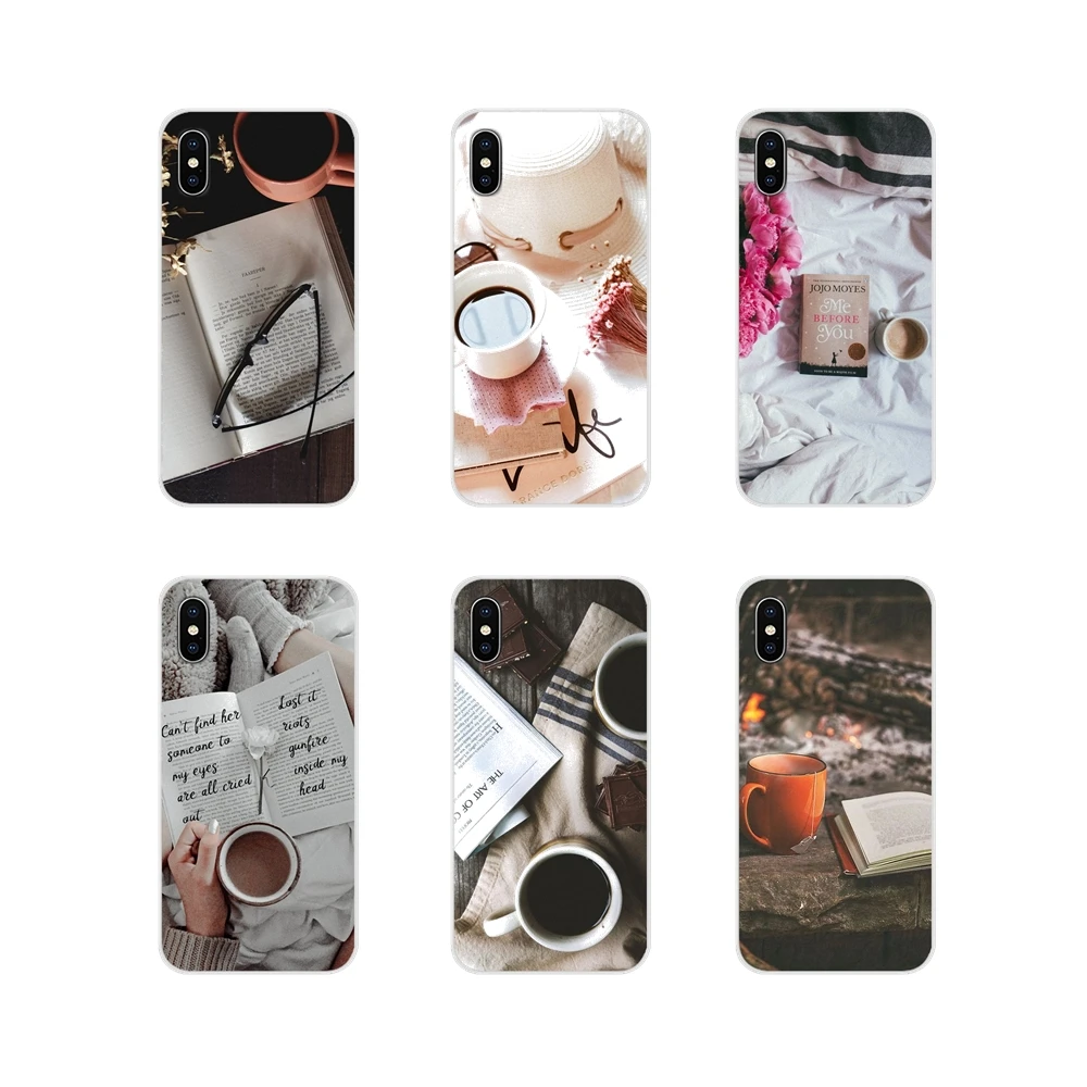 Книга кофе цветок для Apple iPhone X XR XS MAX 4 4S 5 5S 5C SE 6 6S 7 8 Plus ipod touch Аксессуары чехлы