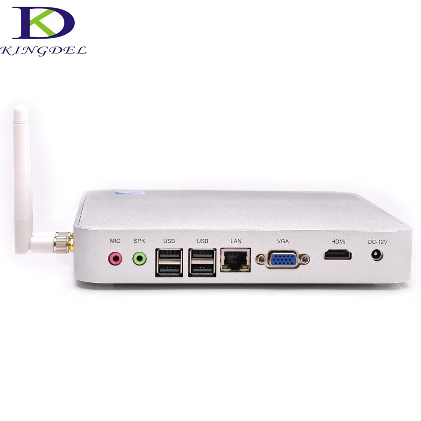 Мини-ПК без вентилятора Intel CPU Celeron 1007U 1037U VGA HDMI 6 USB-портов | Компьютеры и офис