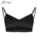 Бюстгальтер мужской, гладкий, блестящий, атласный, без косточек, без подкладки, нижнее белье Sissy