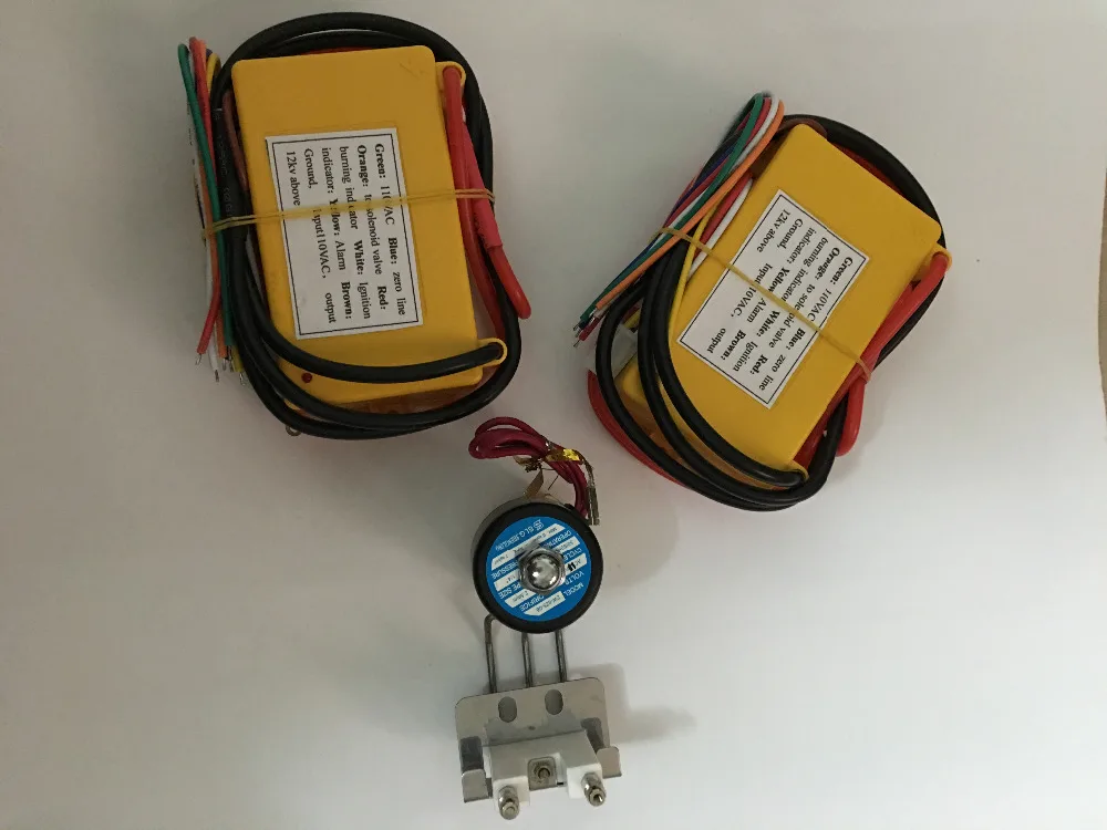 Блок трансформатора зажигания газа 110 В переменного тока + Свеча клапан соленоида