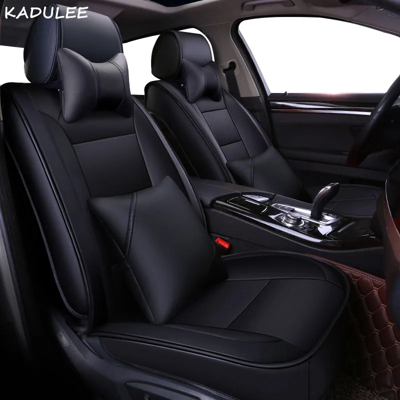 KADULEE pu кожаный чехол для автомобиля nissan qashqai j10 almera n16 note x-trail t31 patrol y61 аксессуары Чехлы для автомобиля - Название цвета: Deluxe Edition