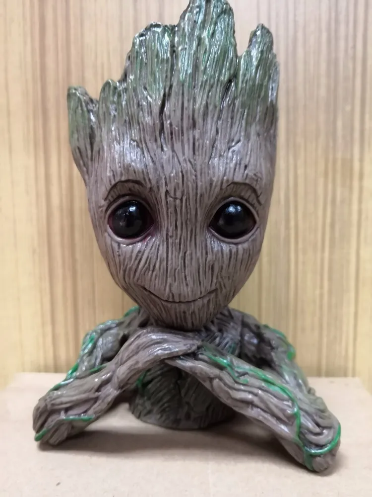1 Grut Детские кашпо «Грут» кашпо горшок фигурки милые модели Kawaii веточка стражи сосуд антистресс дерево - Цвет: 1