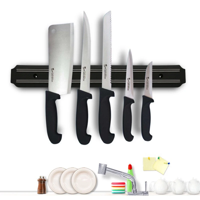 

BALLE Wall Mount Magnetic Knife Tool Holder Stainless Steel Metal Knife Storage for Kitchen Office Bar Garage Workshop