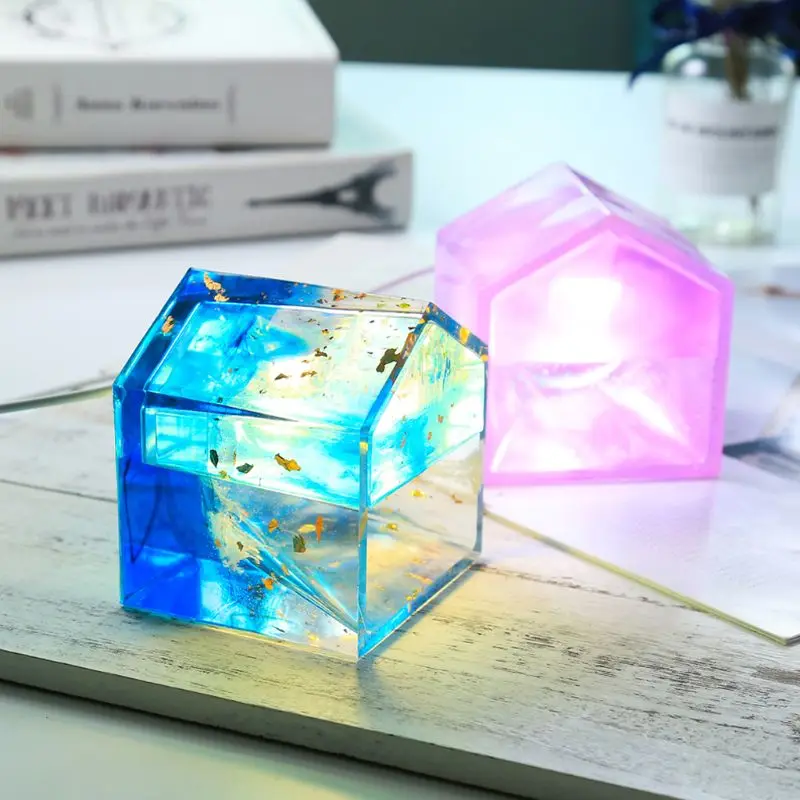 ANGELADY 1 компл. силиконовая форма DIY дом украшение стола крыши талисманы эпоксидной