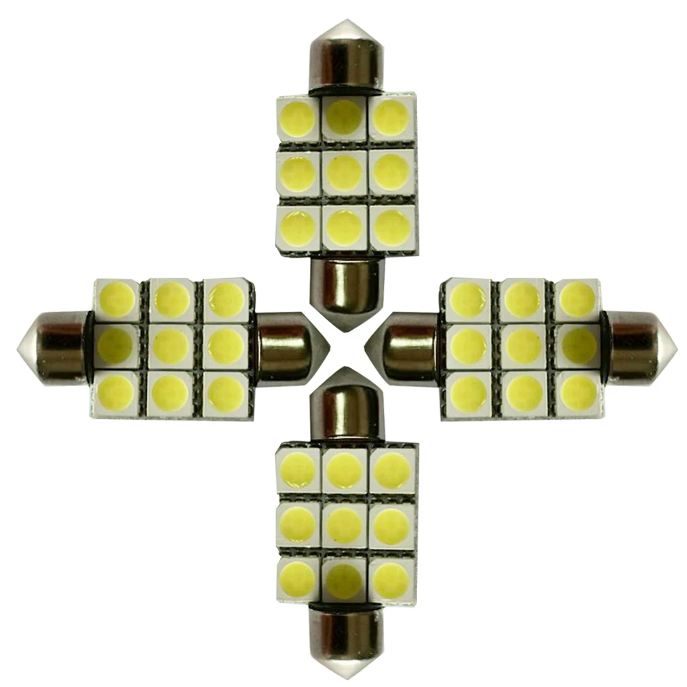 Авто светодиодный светильник Festoon 36 мм 9SMD 5050 RGB многоцветный интерьерный