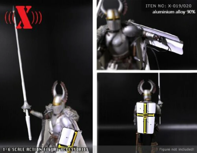 1/6 Масштаб белый цвет копье модель 1/6 X-TOYS X-019A Solider копье модель белый рыцарь рыцарский рыцарь рыцарская копье длинная игрушка пистолет