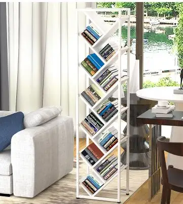 Луи Мода книжные шкафы простой железный дерево книжная полка Экономия пространства