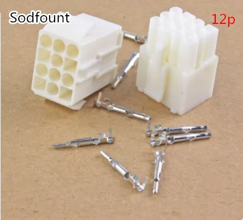 10 комплектов 2/3/4/6/9/12 pin/way наборы маленьких разъемов Tamiya mini Set EL 4 5 мм Штекерный