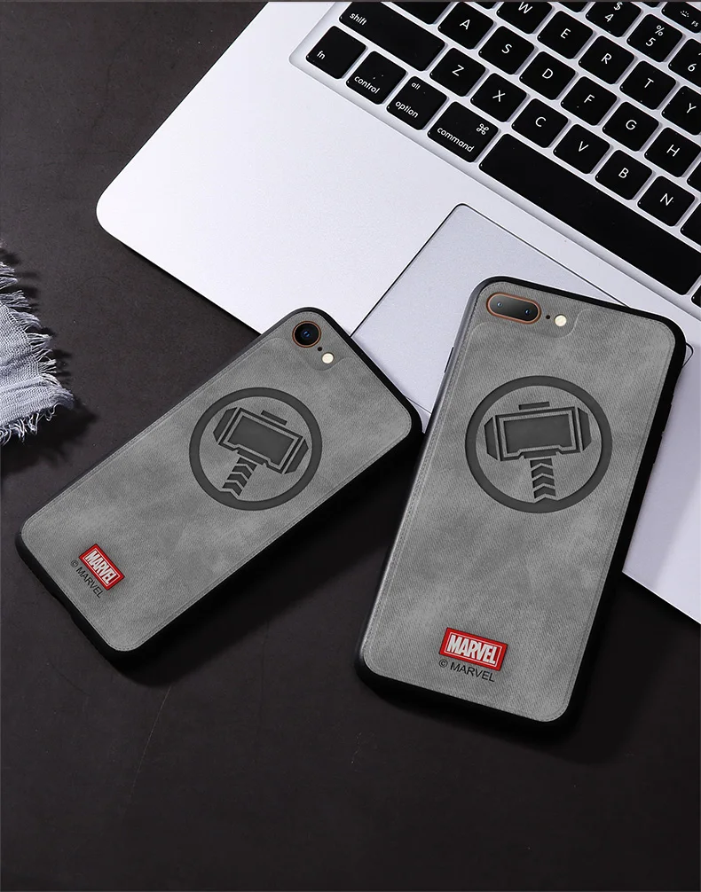 Чехол для телефона Marvel Thor, для iphone 7, 8 Plus, Человек-паук, Противоударная задняя крышка, Капитан Америка, Железный человек, мягкий чехол, новинка