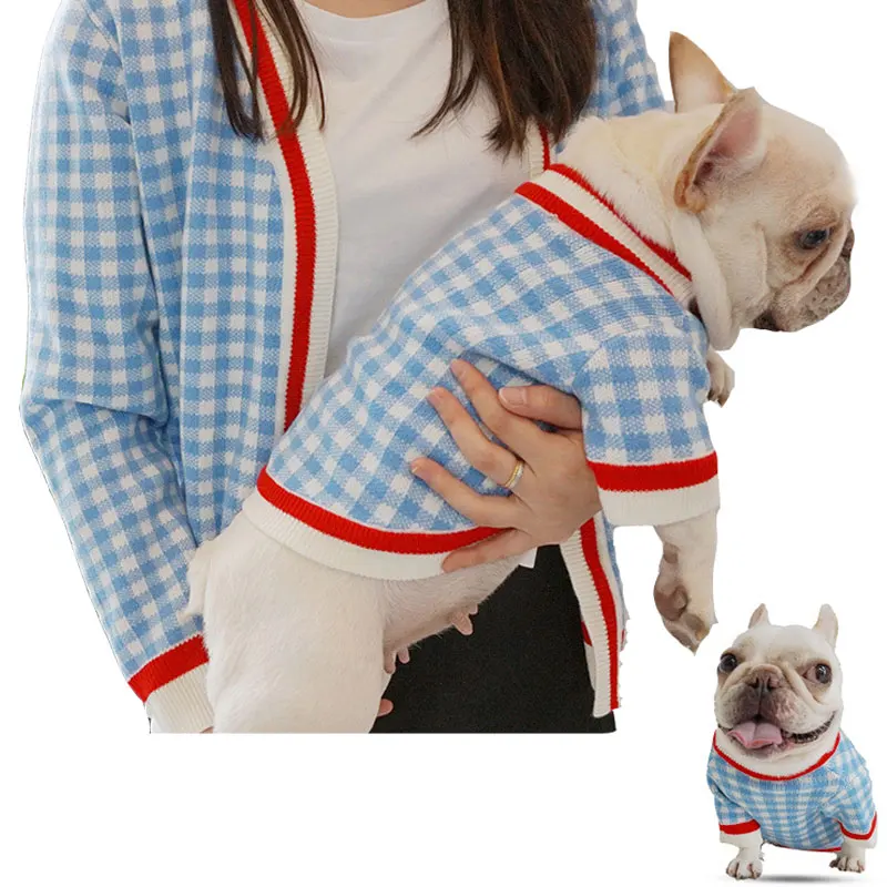 Вязаный свитер для собак кошек котят щенка зимнее теплое пальто одежда