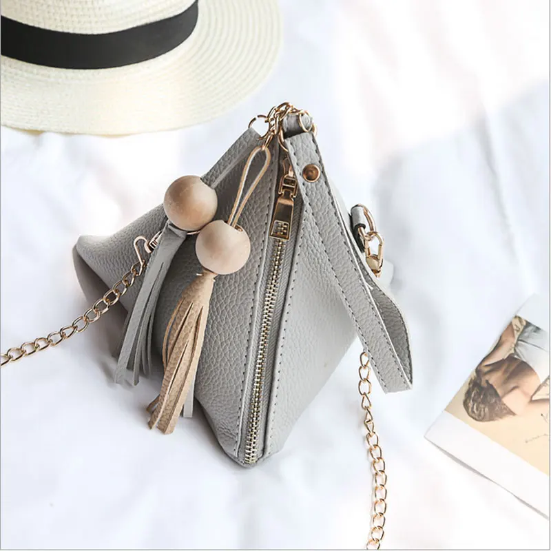 Новинка 2019 модные женские клатчи Сумка с кисточками женская маленькая