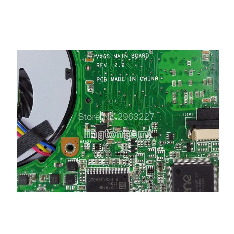 Eee PC VX6S для For Asus материнская плата ноутбука vx6s rev 2 0 1 Гб ram полностью
