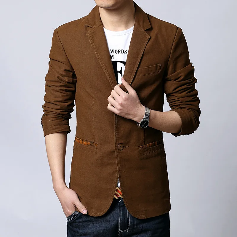 Новинка весна-осень 2019 мужской костюм с двумя пуговицами Корейская версия