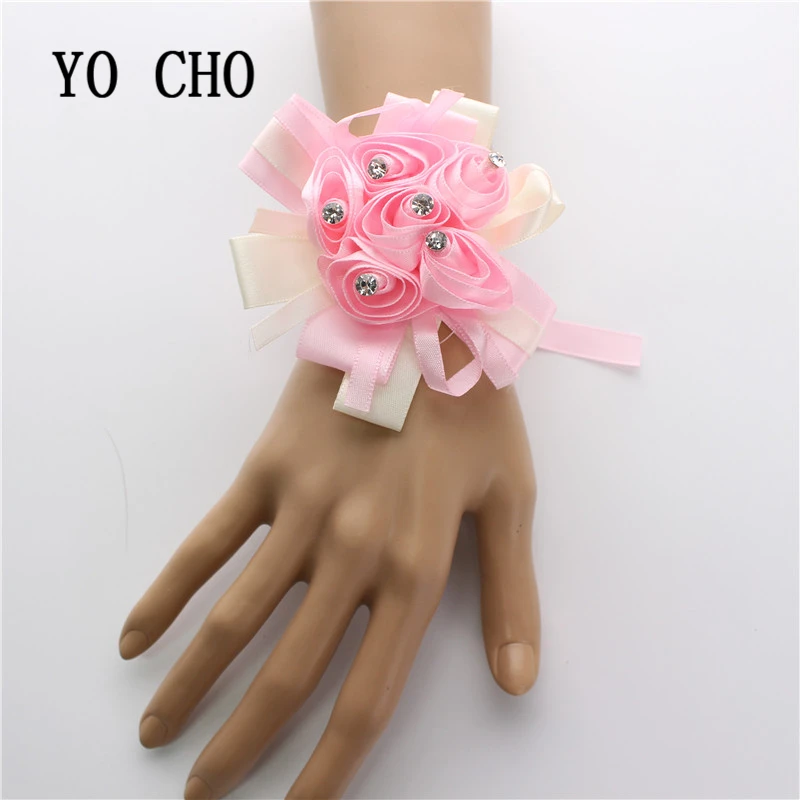 Букет невесты Мода Высокое качество 10 шт./лот горный хрусталь для запястья руки